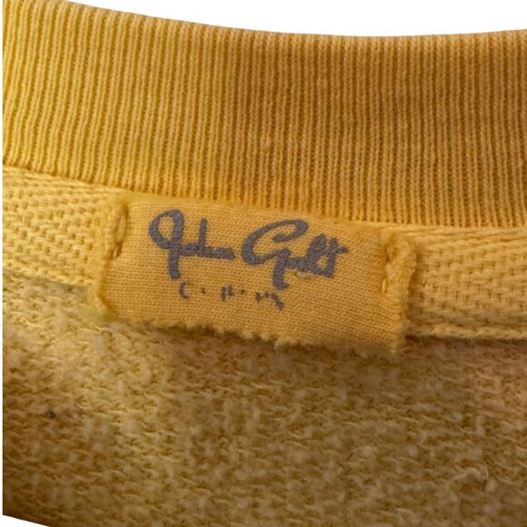 Brandy Melville John Galt yellow honey embroidered crewneck sweatshirt size M - Picture 8 of 8